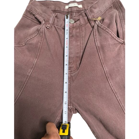 PacSun Ultra High Rise Flare Carpenter Jeans Brown Faded, Y2K Size 23 - Picture 6 of 12